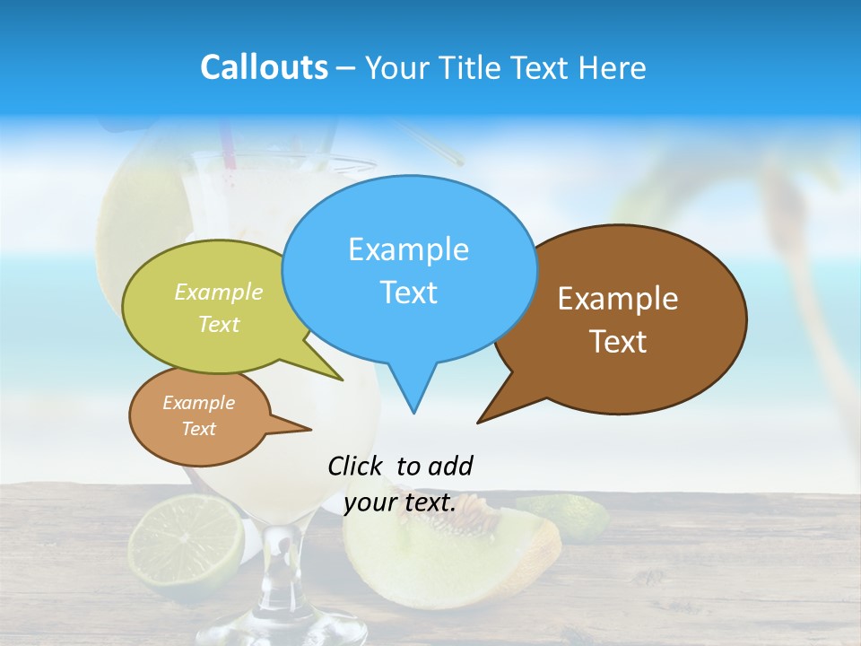 Wood Party Umbrella PowerPoint Template