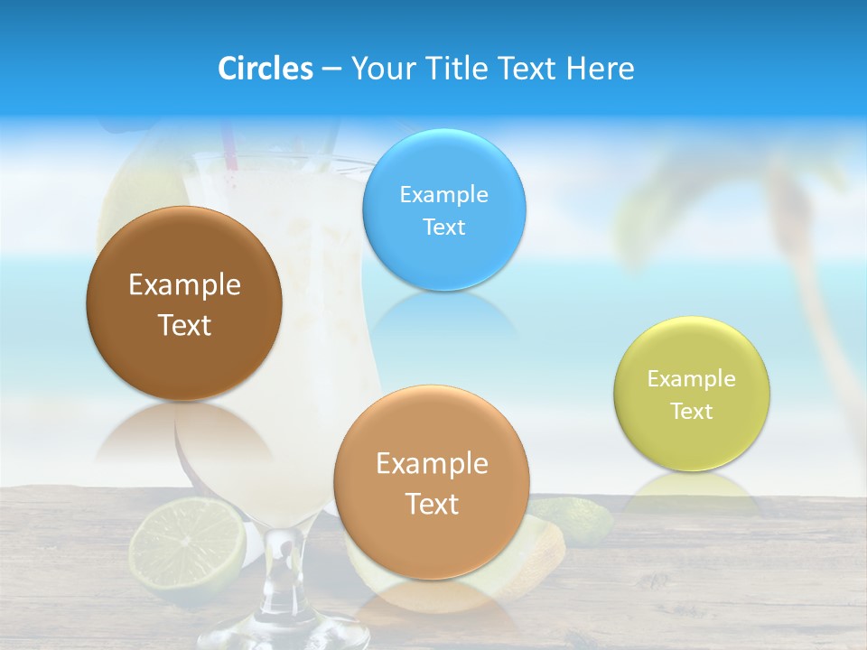 Wood Party Umbrella PowerPoint Template