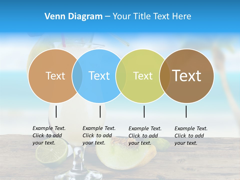 Wood Party Umbrella PowerPoint Template