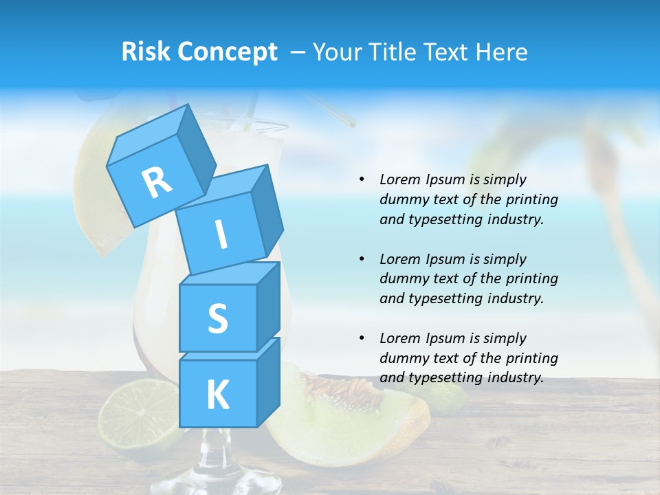 Wood Party Umbrella PowerPoint Template