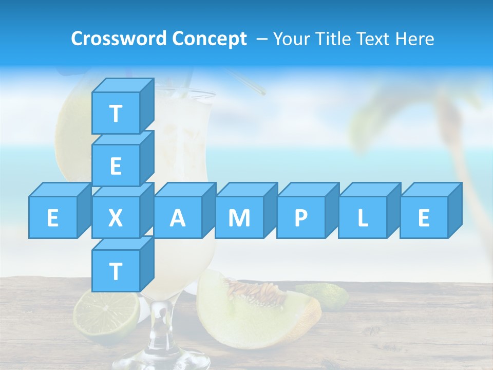 Wood Party Umbrella PowerPoint Template