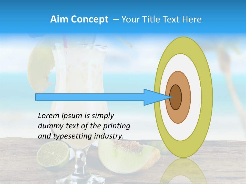 Wood Party Umbrella PowerPoint Template