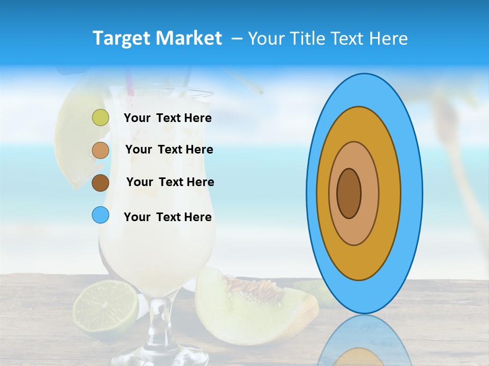 Wood Party Umbrella PowerPoint Template