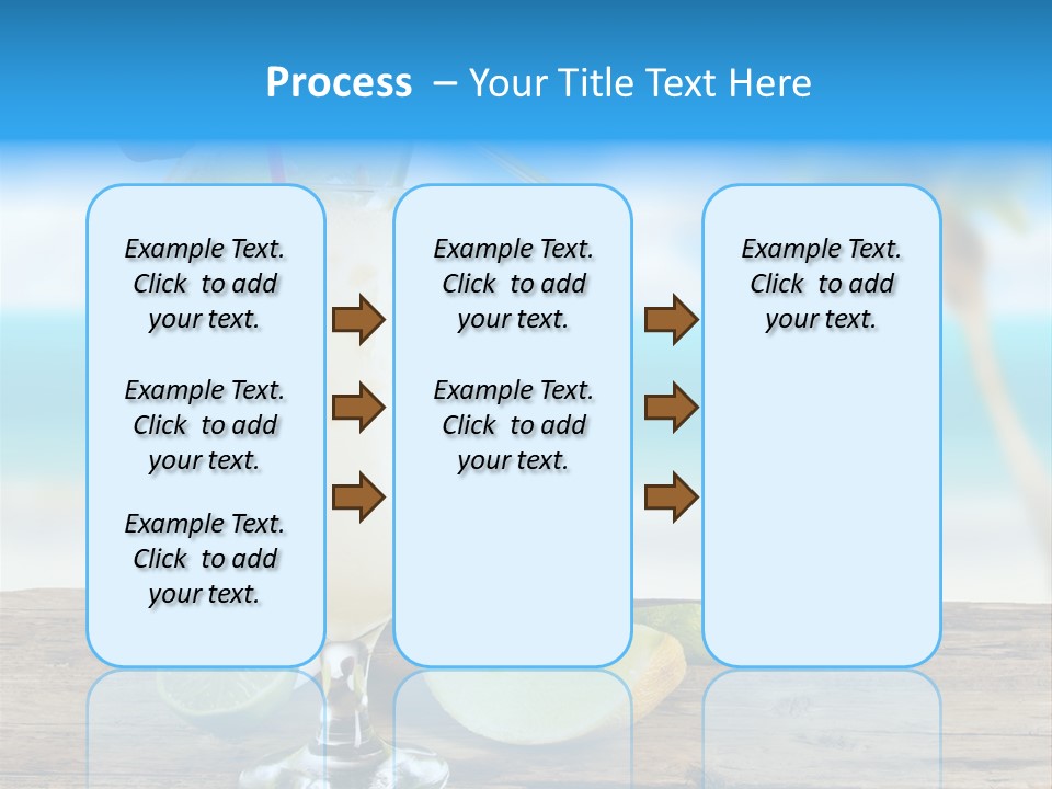 Wood Party Umbrella PowerPoint Template