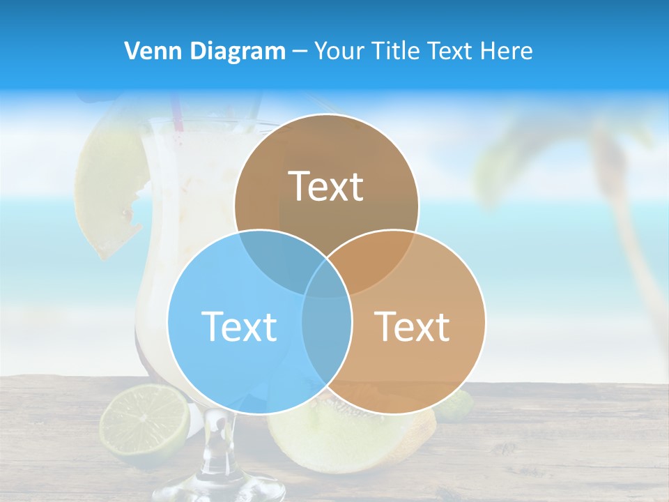 Wood Party Umbrella PowerPoint Template