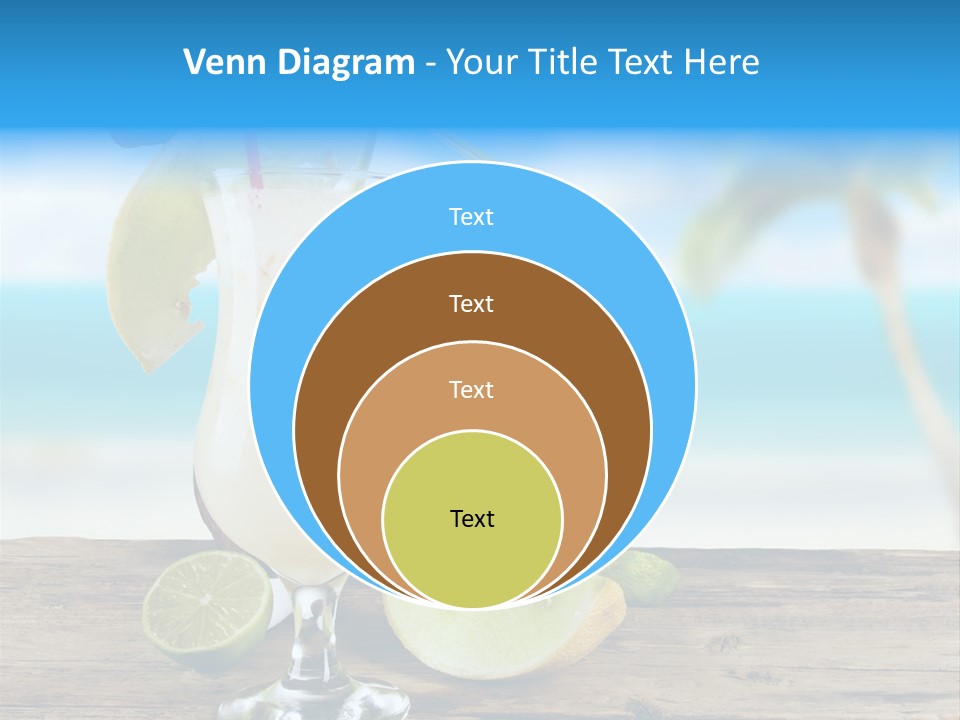 Wood Party Umbrella PowerPoint Template