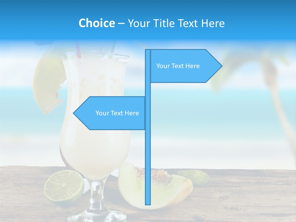 Wood Party Umbrella PowerPoint Template