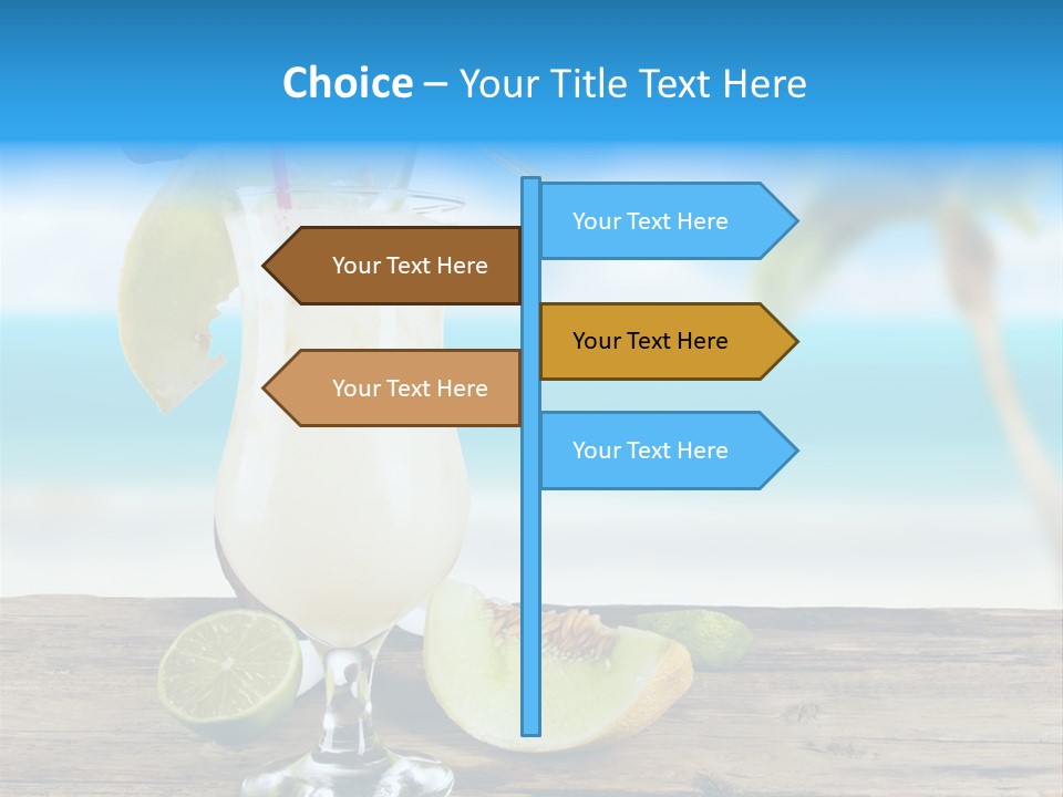 Wood Party Umbrella PowerPoint Template