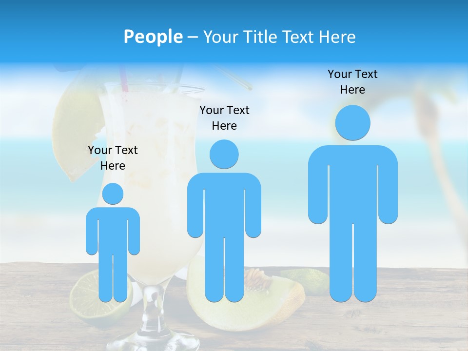 Wood Party Umbrella PowerPoint Template