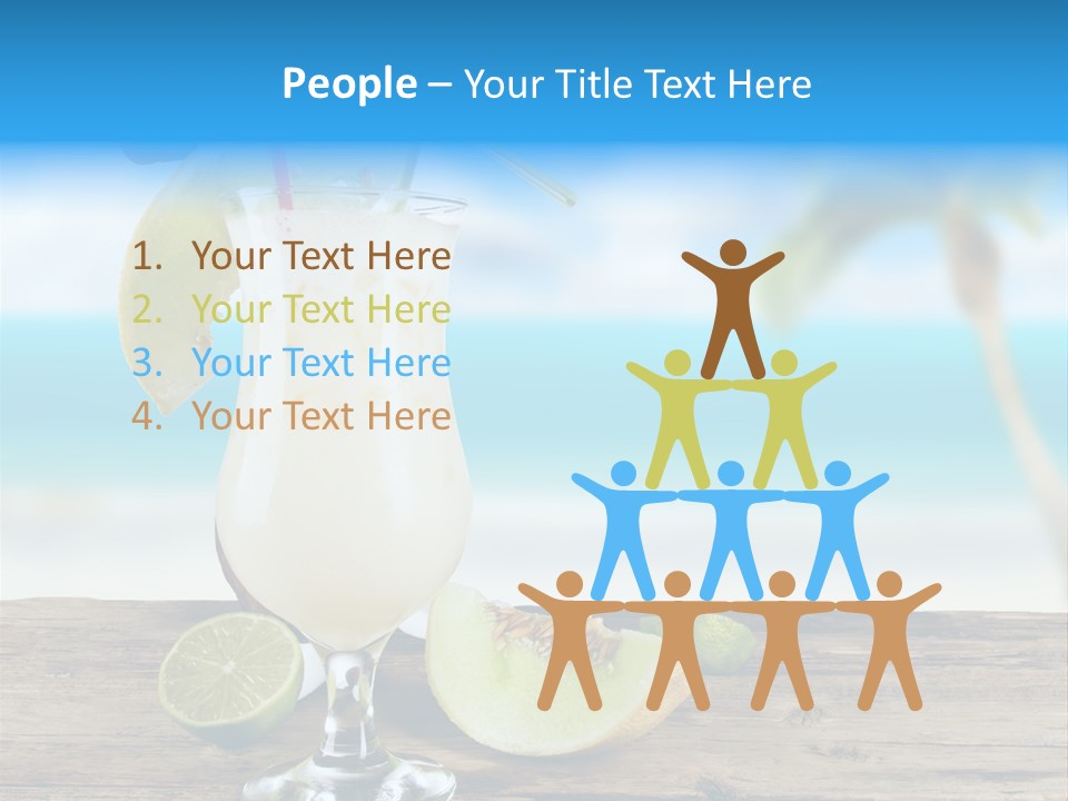 Wood Party Umbrella PowerPoint Template