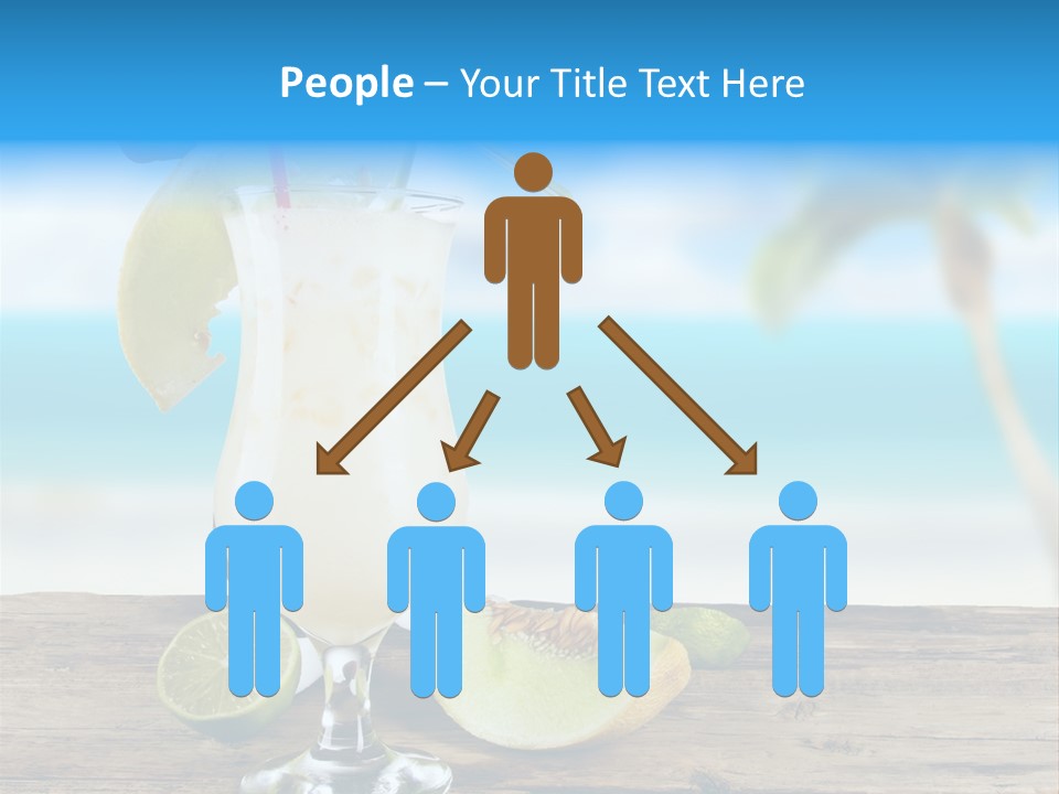 Wood Party Umbrella PowerPoint Template