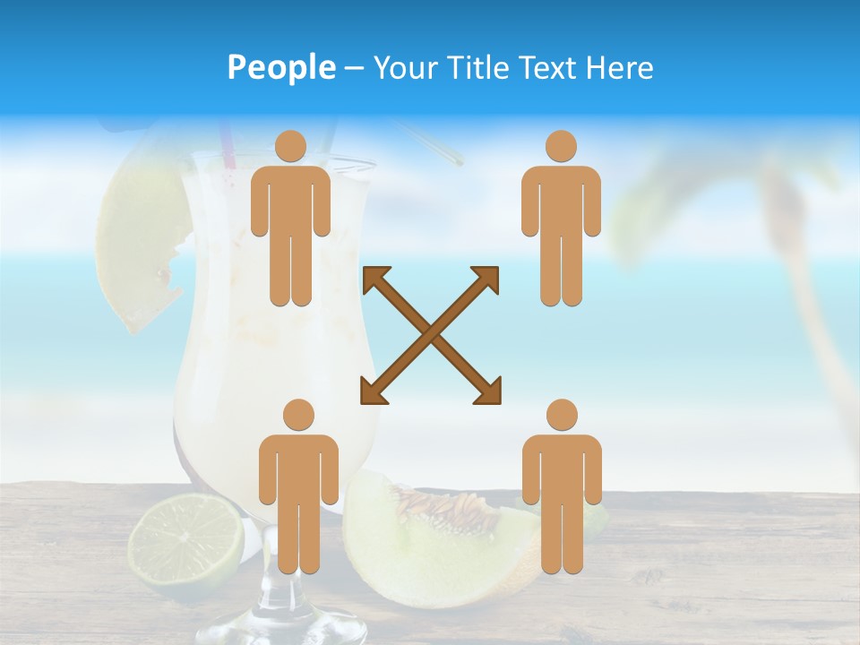 Wood Party Umbrella PowerPoint Template