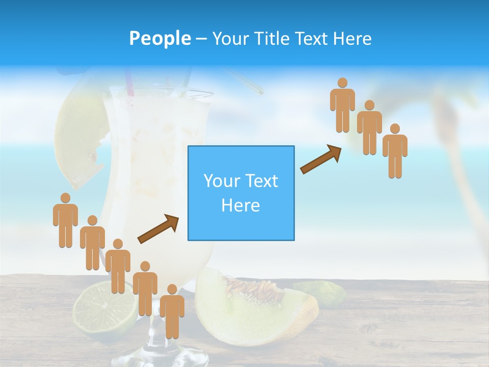 Wood Party Umbrella PowerPoint Template