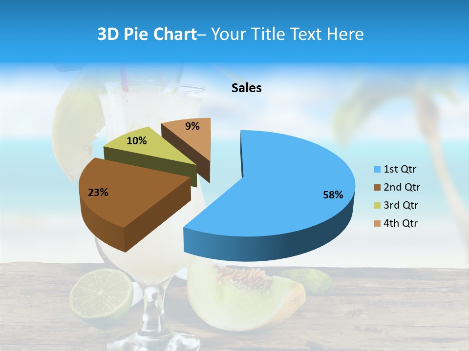 Wood Party Umbrella PowerPoint Template