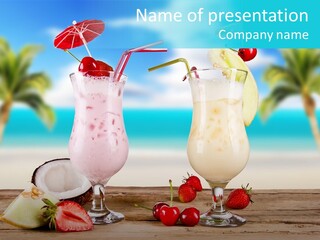 Cold Sky Summer PowerPoint Template