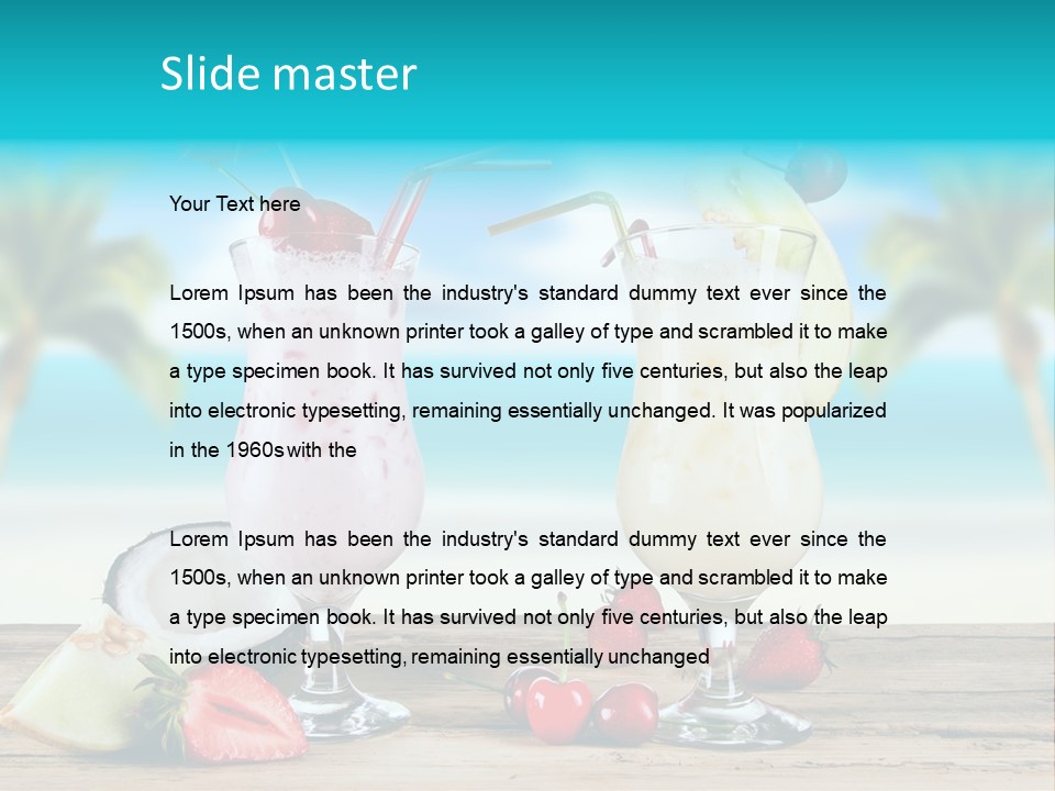 Cold Sky Summer PowerPoint Template