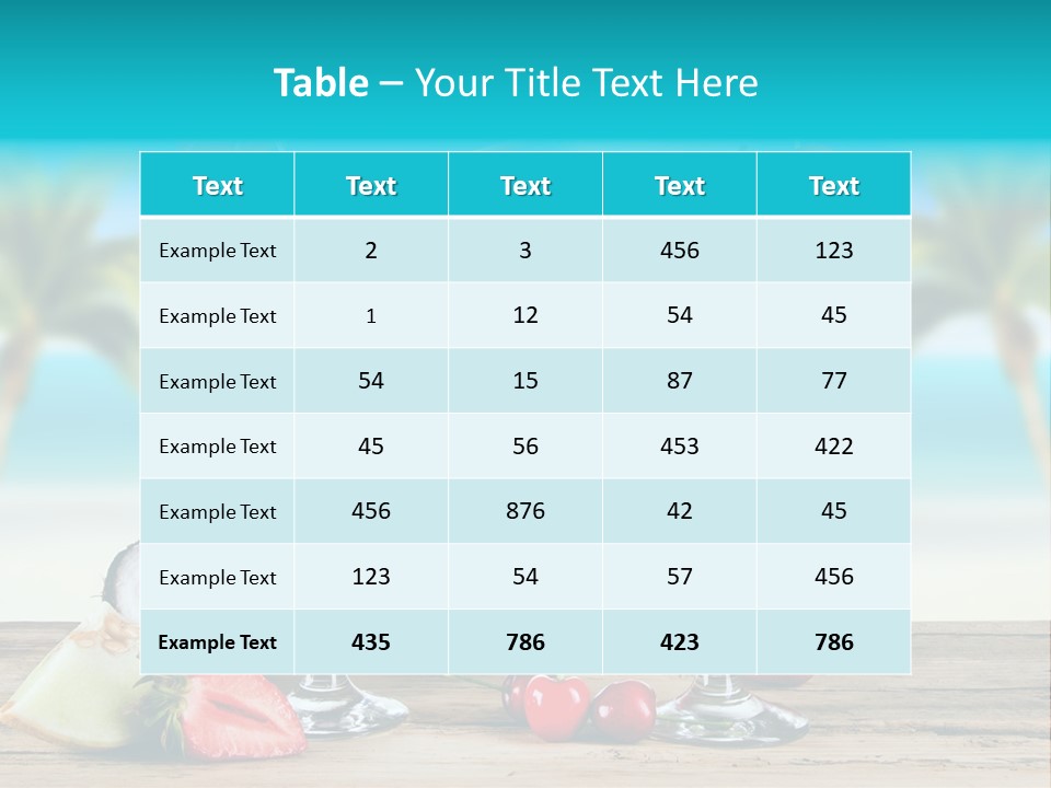 Cold Sky Summer PowerPoint Template