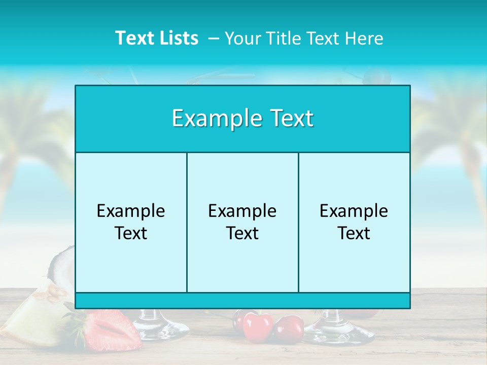 Cold Sky Summer PowerPoint Template