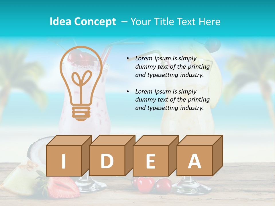 Cold Sky Summer PowerPoint Template