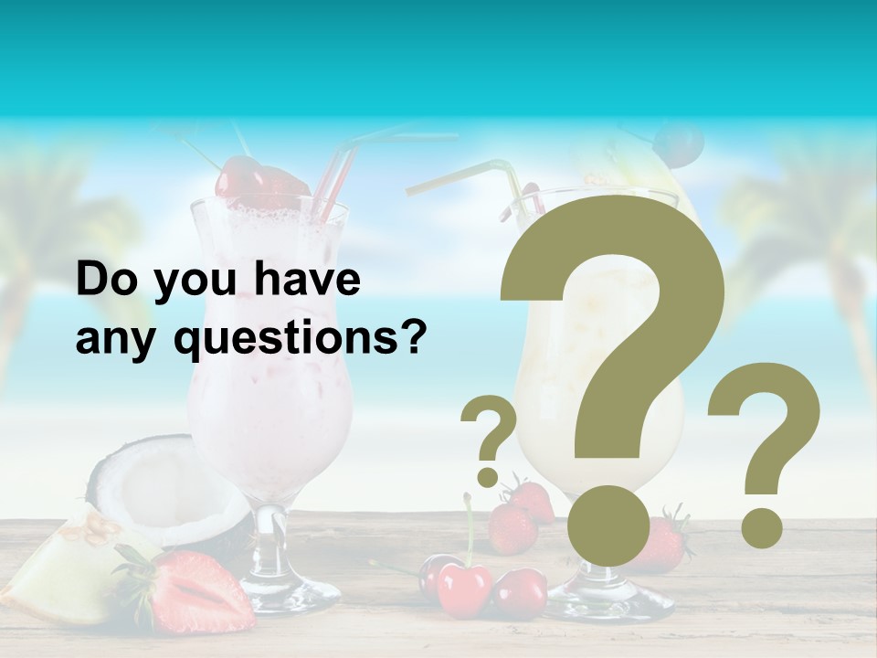 Cold Sky Summer PowerPoint Template