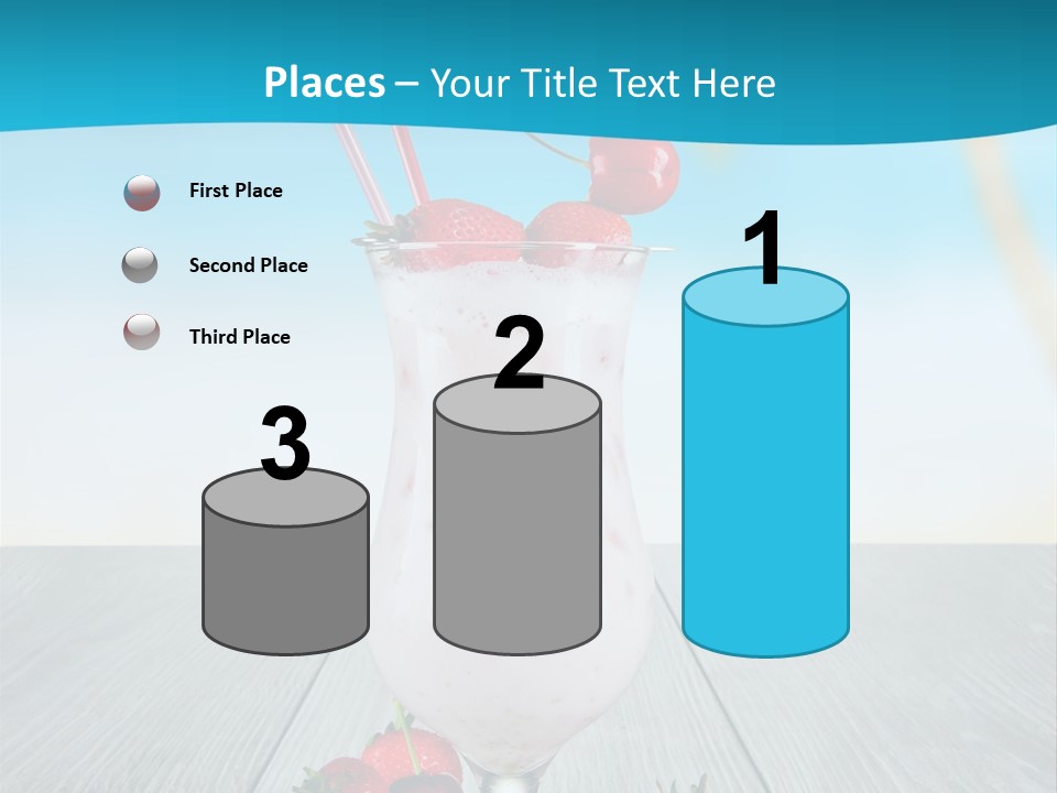 Glassware Sky Wood PowerPoint Template
