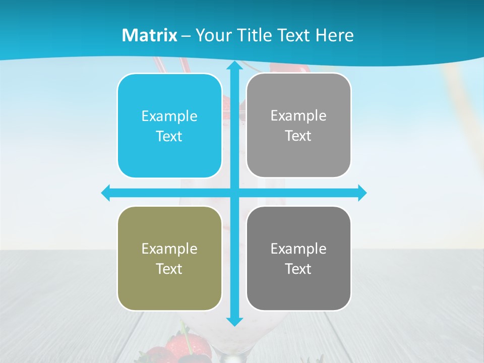Glassware Sky Wood PowerPoint Template