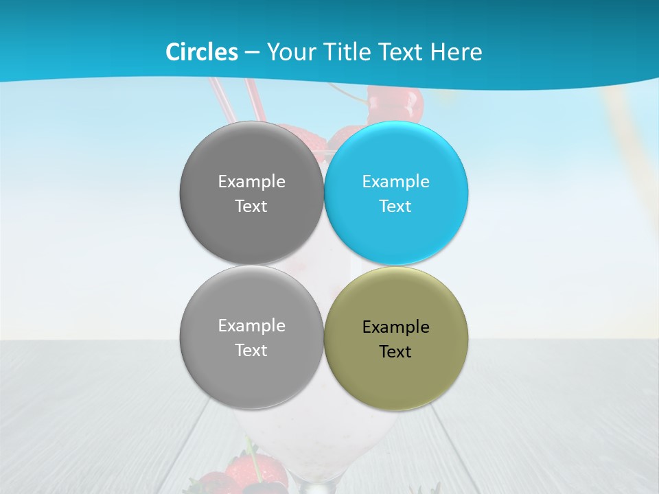 Glassware Sky Wood PowerPoint Template