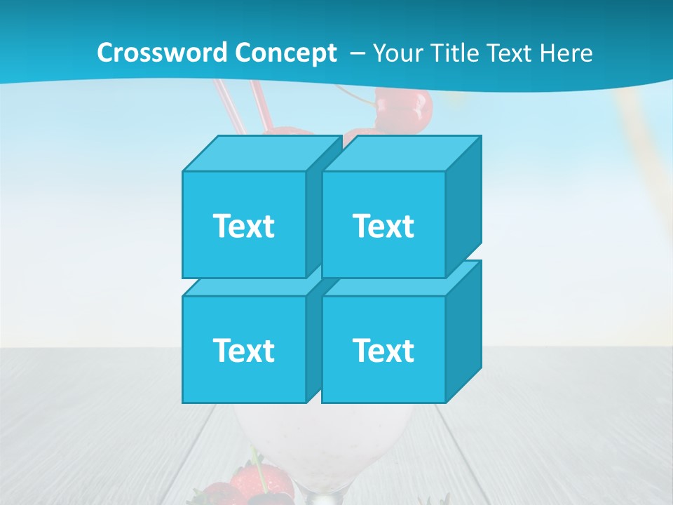 Glassware Sky Wood PowerPoint Template