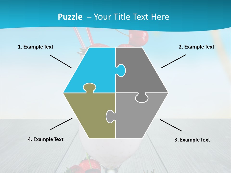 Glassware Sky Wood PowerPoint Template