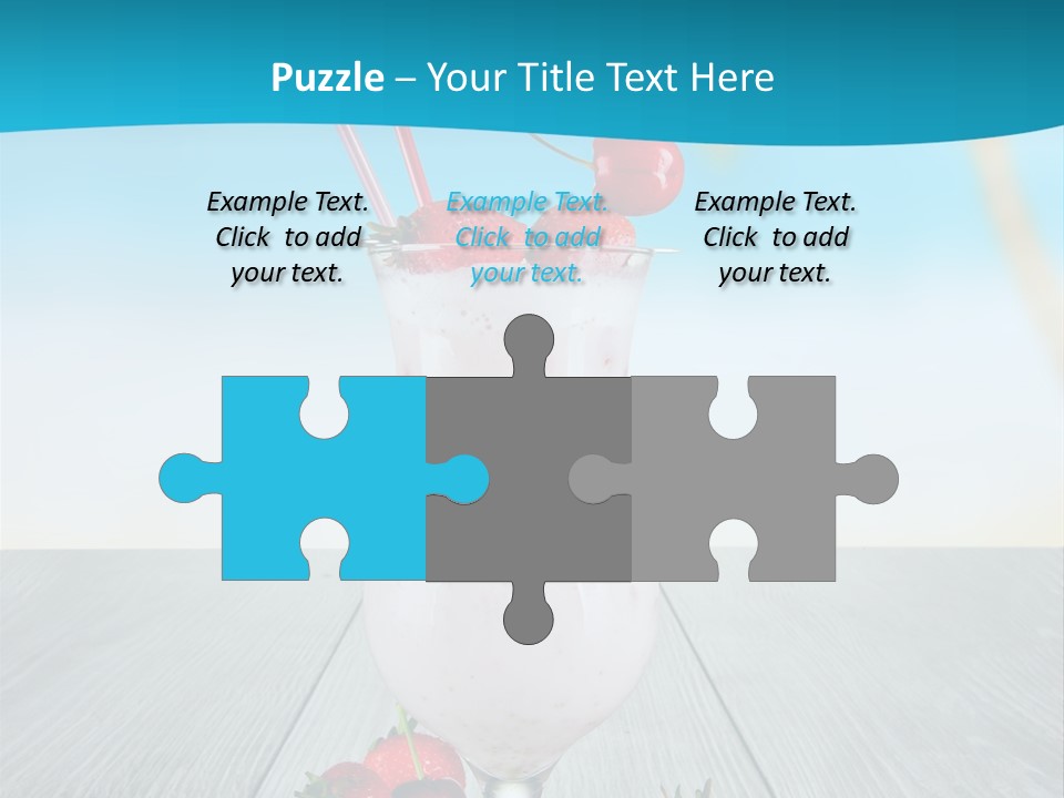 Glassware Sky Wood PowerPoint Template