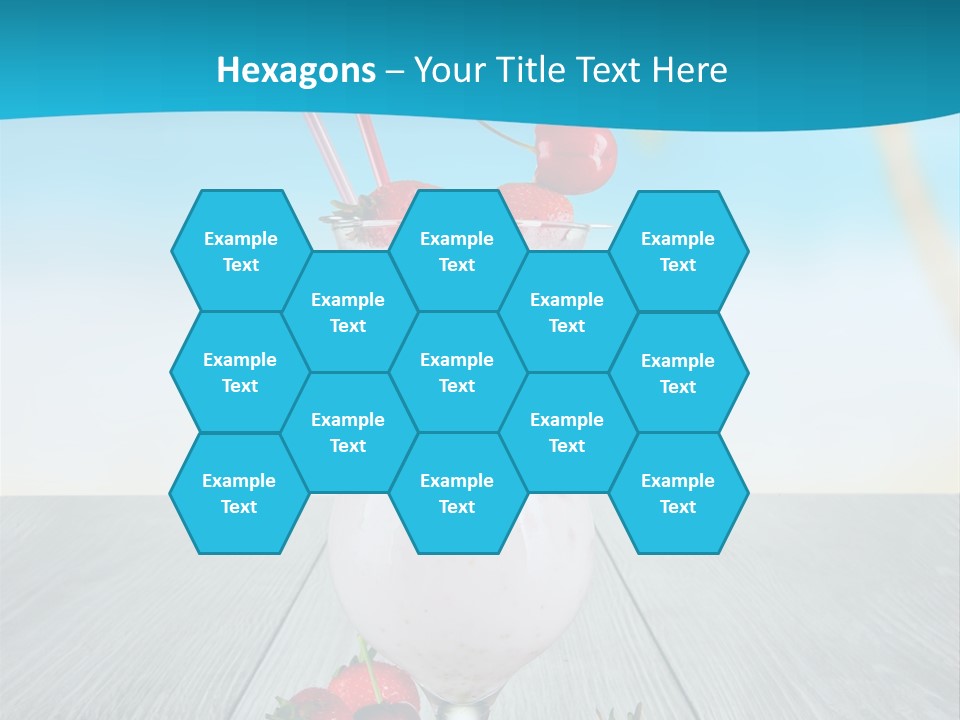 Glassware Sky Wood PowerPoint Template