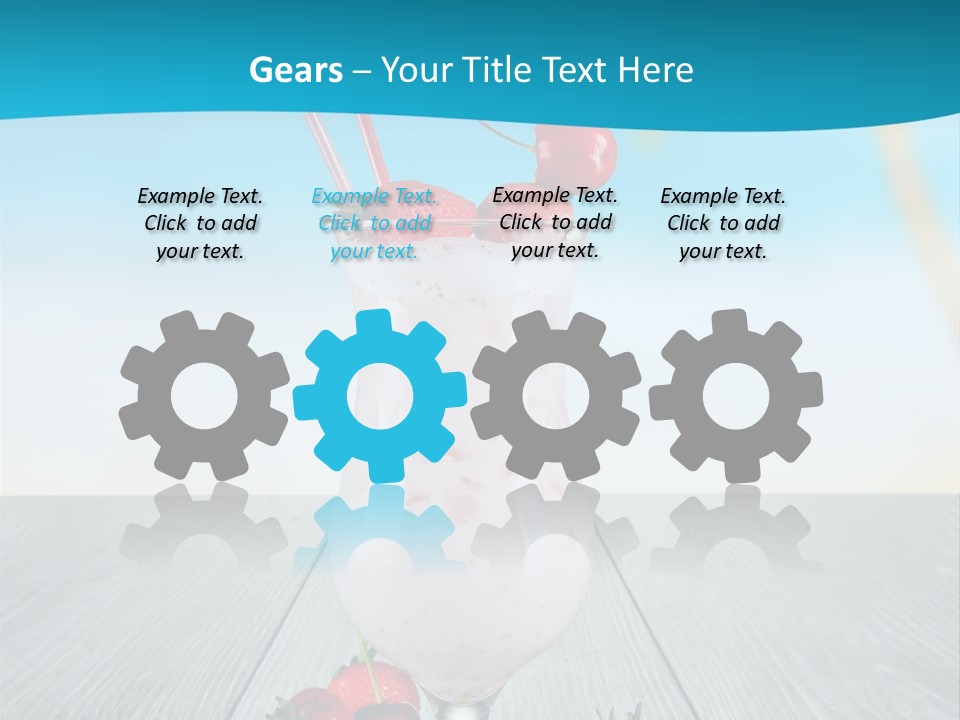 Glassware Sky Wood PowerPoint Template