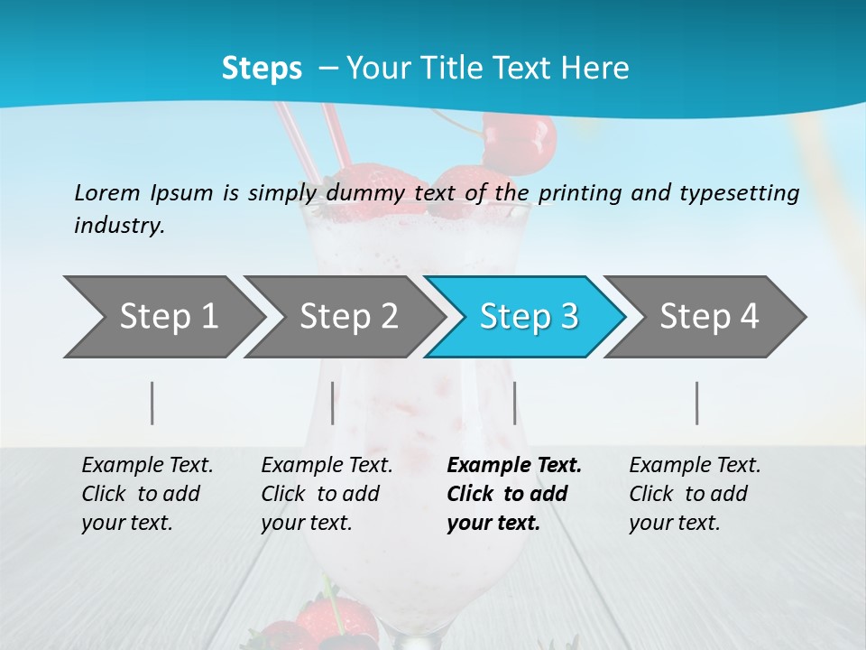 Glassware Sky Wood PowerPoint Template