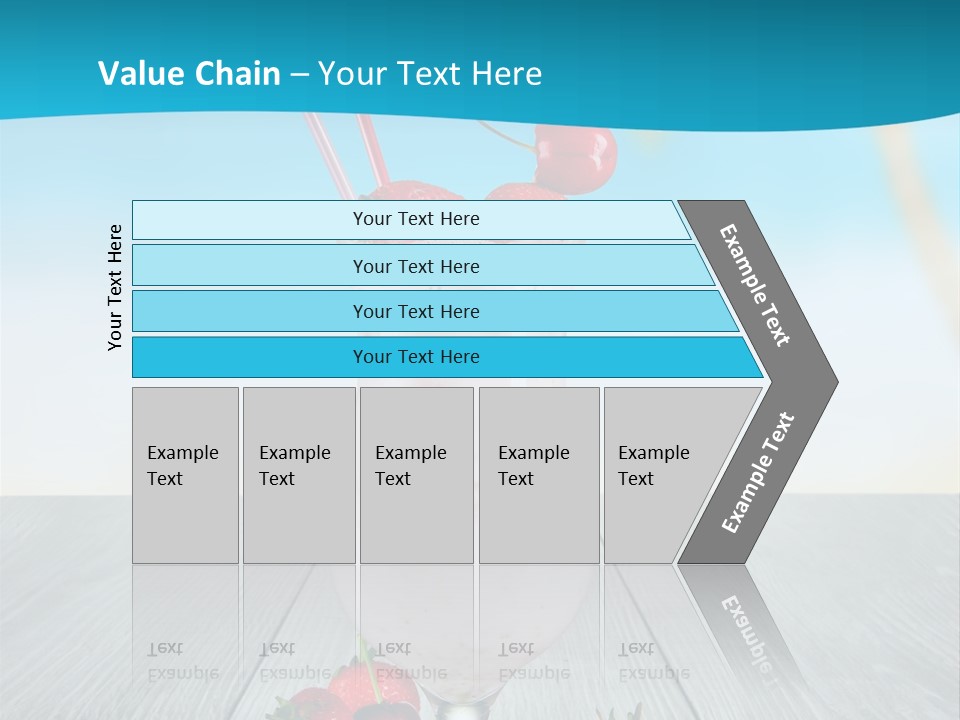 Glassware Sky Wood PowerPoint Template