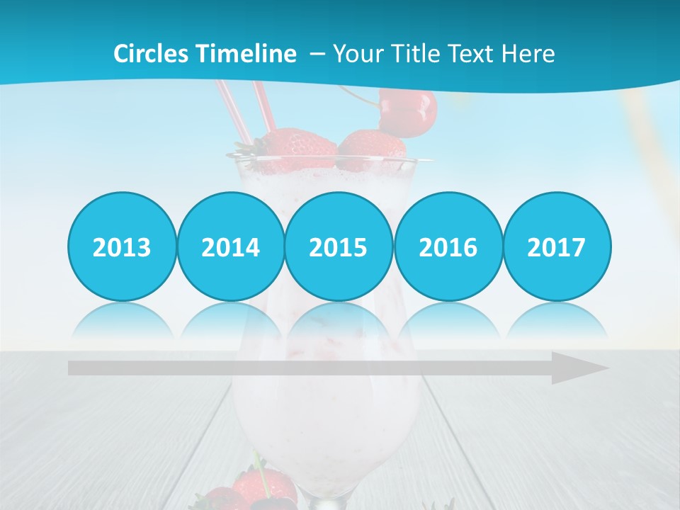 Glassware Sky Wood PowerPoint Template