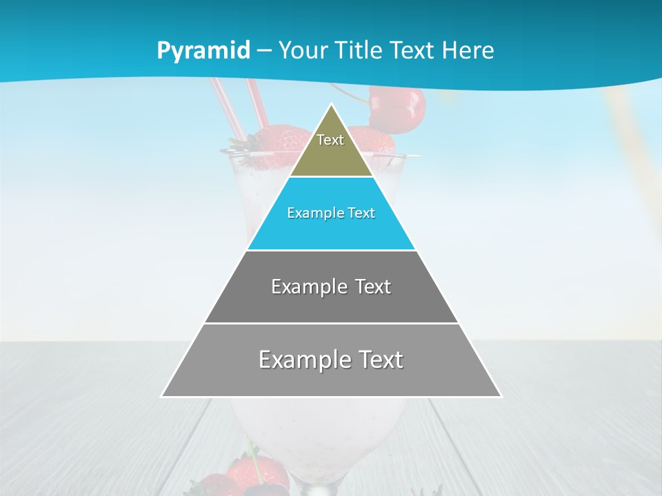 Glassware Sky Wood PowerPoint Template
