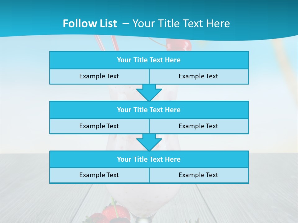 Glassware Sky Wood PowerPoint Template