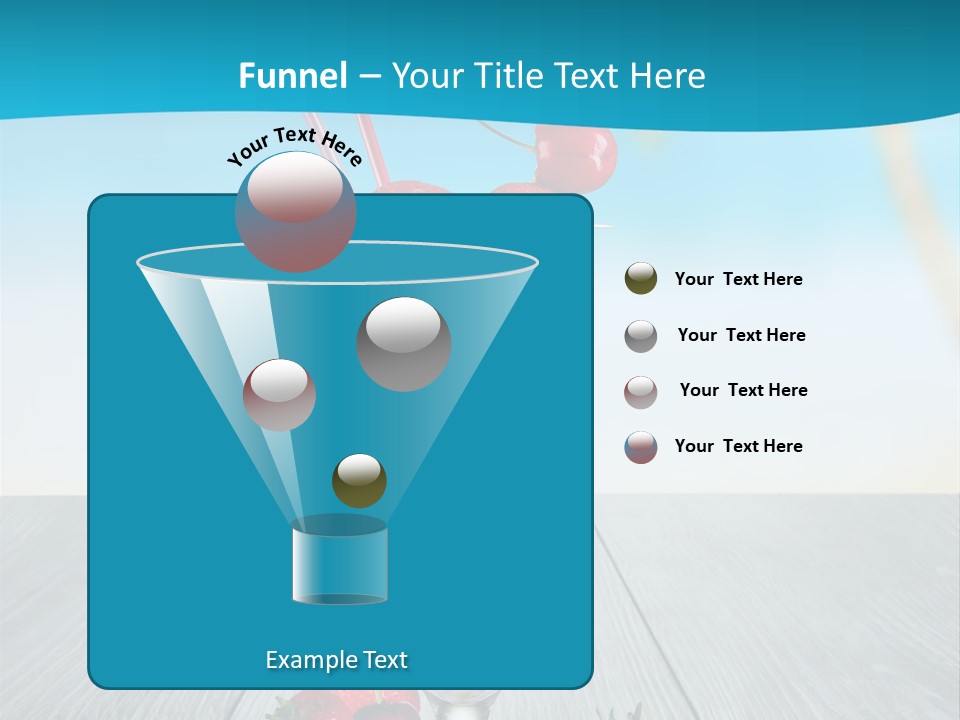 Glassware Sky Wood PowerPoint Template