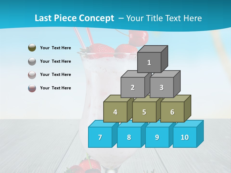 Glassware Sky Wood PowerPoint Template