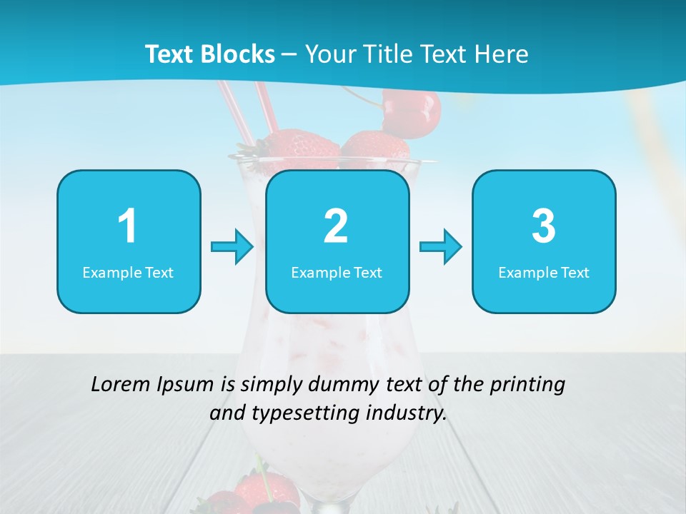 Glassware Sky Wood PowerPoint Template