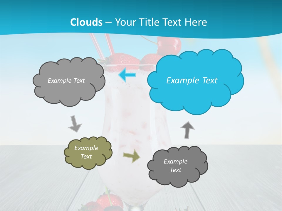 Glassware Sky Wood PowerPoint Template