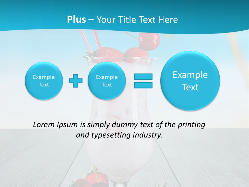 Glassware Sky Wood PowerPoint Template