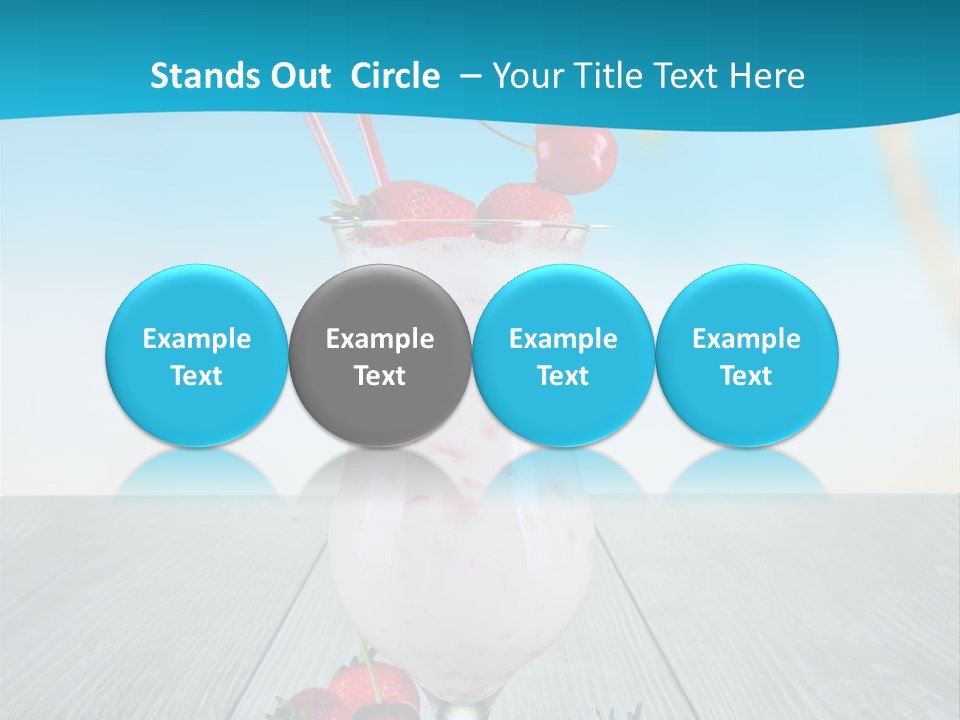 Glassware Sky Wood PowerPoint Template