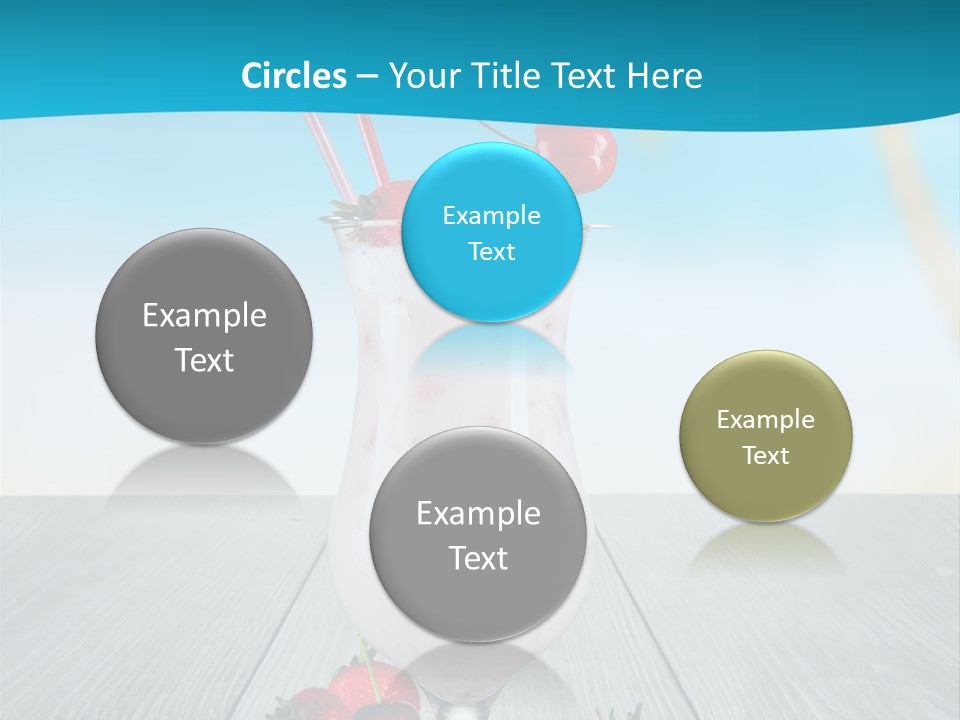 Glassware Sky Wood PowerPoint Template