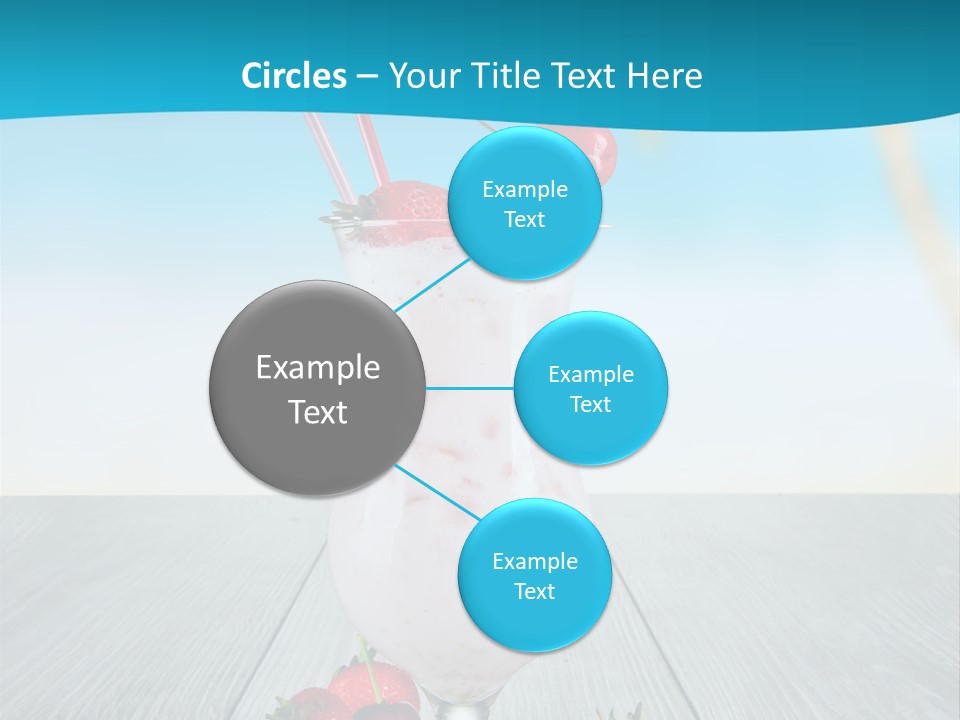 Glassware Sky Wood PowerPoint Template
