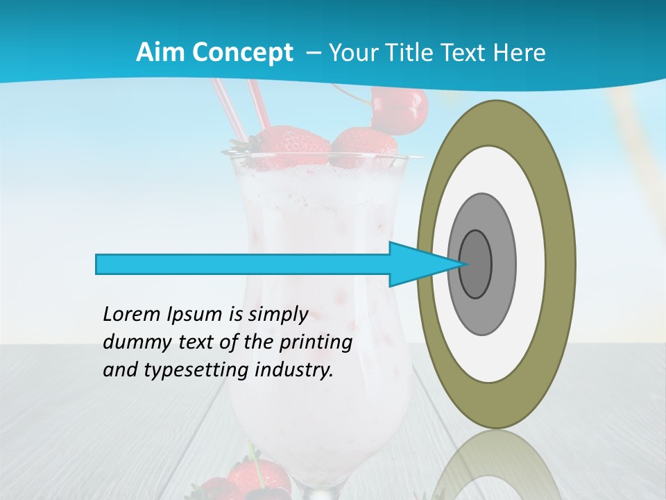 Glassware Sky Wood PowerPoint Template