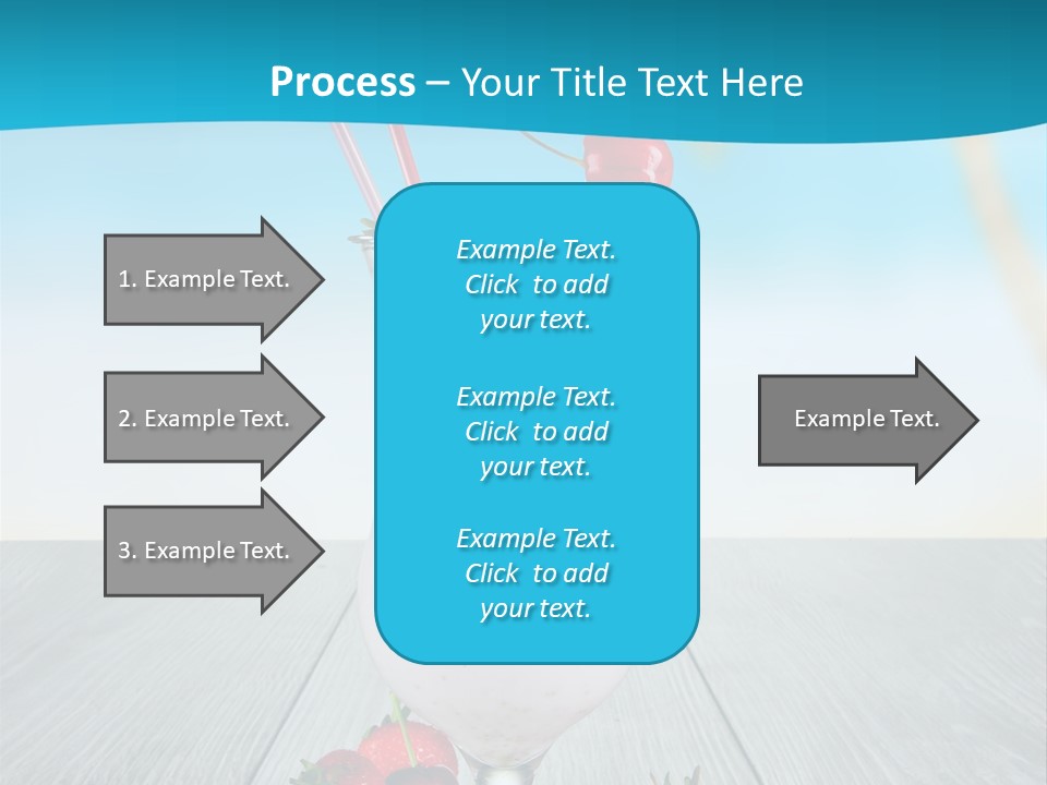 Glassware Sky Wood PowerPoint Template
