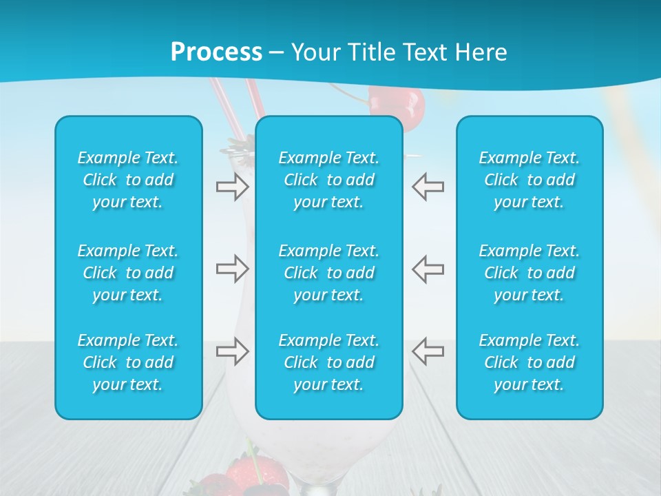 Glassware Sky Wood PowerPoint Template