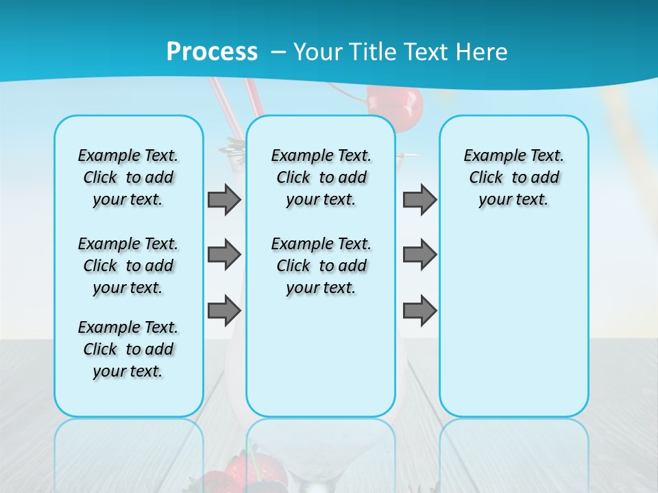 Glassware Sky Wood PowerPoint Template
