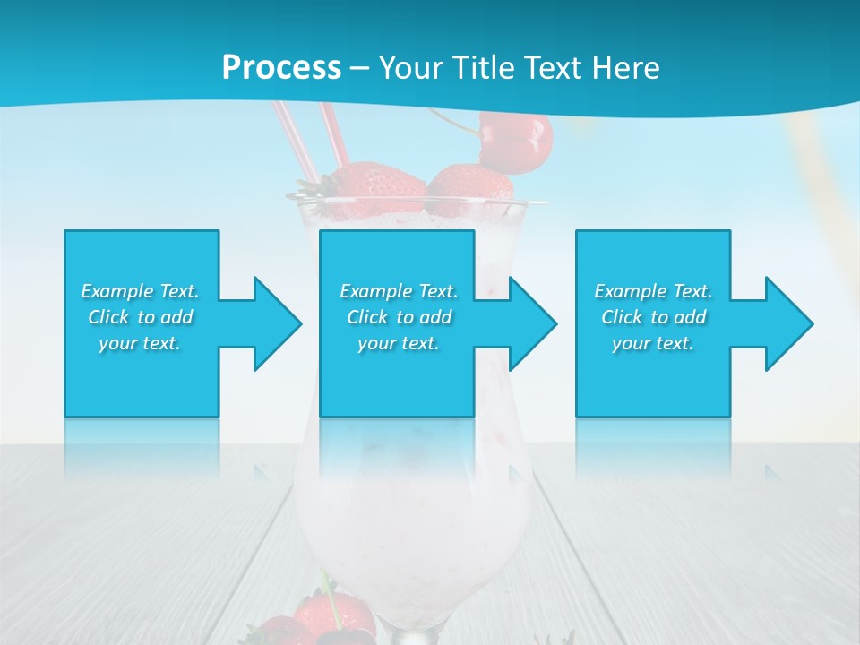 Glassware Sky Wood PowerPoint Template